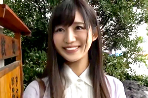 【素人】まゆゆ似の清楚系女子大生が混浴で彼女いない歴35年の童貞君に中出しされる!