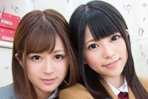 上原亜衣 さとう遥希 潮吹き体質の美少女JKがオマンコ決壊するレズ動画の画像です