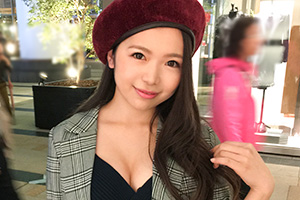 【ナンパTV】六本木のワインイベントでナンパしたベレー帽が可愛い巨乳美少女(22)とのSEX動画