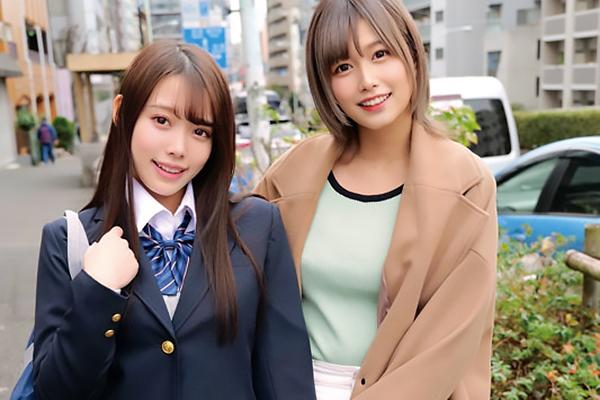 ひかる＆みなみ 超絶美人姉妹とハーレム逆3P！フル勃起したチンポをベロ舐めフェラ