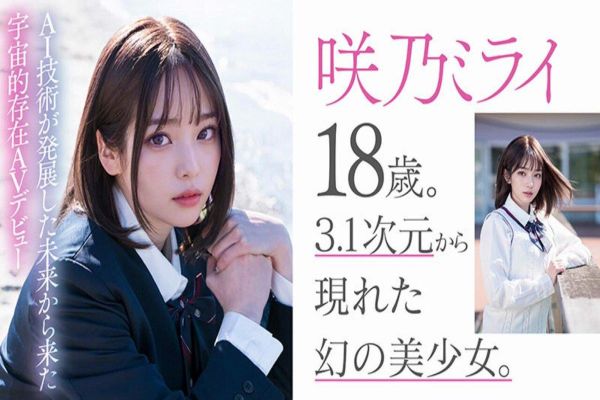 【3.1次元】AI美少女アイドル 咲乃ミライ18歳 専属新人デビュー