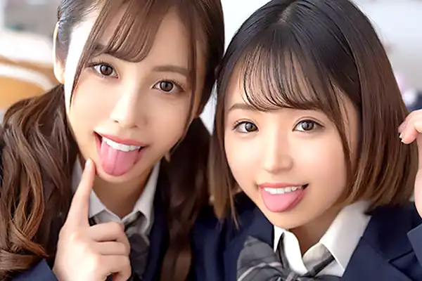 唾液をたっぷり飲ませるビッチ美少女！保健室に来た男子を襲ってフェラ 有栖舞衣 菊池はる