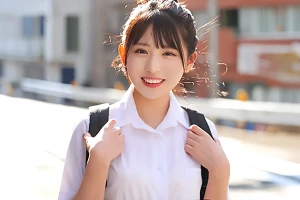 学校帰りの天然系制服JKをガチナンパ。キツマンを激ピストンして子宮に中出し！