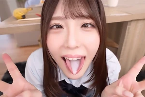 アヘ顔を覚えたJK従妹が顔面ドアップでバキュームフェラ。口内射精させた精子をごっくん 皆瀬あかり