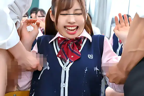 定額制でクラスのJKにぶっかけし放題！授業中もお構いなしで堂々とチンコをシゴきまくる Post155
