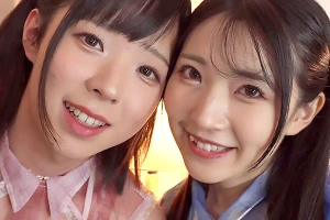 竿ありの男の娘がコスプレ姿で乱れる！レズプレイで手コキ射精 近藤ムム 皆月ひかる