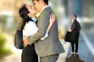 飲み会の夜に人妻上司と熱いベロチューを交わして…そのままホテルに直行して不倫セックス！