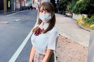 大原ひなた Gカップ爆乳おっぱいを持つJKを個人撮影。美少女まんこをバックでガン突き