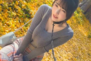 爆乳美女をマゾ雌犬へ調教　おもちゃ入れたまま公園散歩