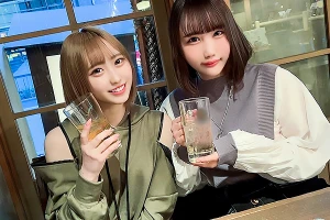 りん＆みお 清楚系ビッチとパリピギャルの最強コンビ。ハーレム逆3Pでザーメン中出し