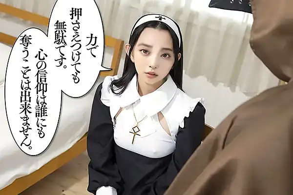 審問官に追い詰められた美人シスターが…手マンされて快楽に屈する！ イアン・エヴァ