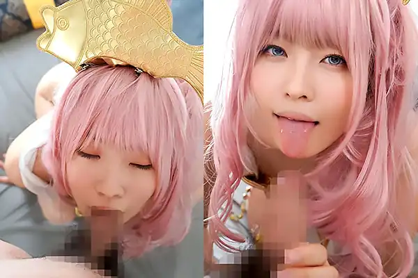 美少女アイドルとのコスプレ撮影会!淫らなマーメイド姿でご奉仕フェラ Post155