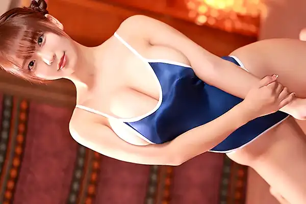 むっちりボディにスクール水着が食い込む！Hカップ美少女とコスプレSEX 莉々はるか Post155