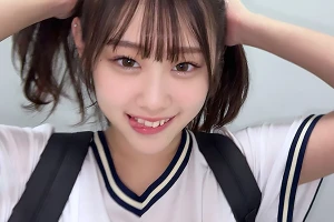 部活終わりのチア女子とトイレでこっそりエッチ。巨乳を揺らしながら立ちバックで中出し