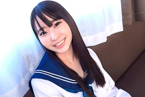関西ノリのパイパン制服女子が騎乗位で乱れる！スレンダーボディが激しく跳ねる