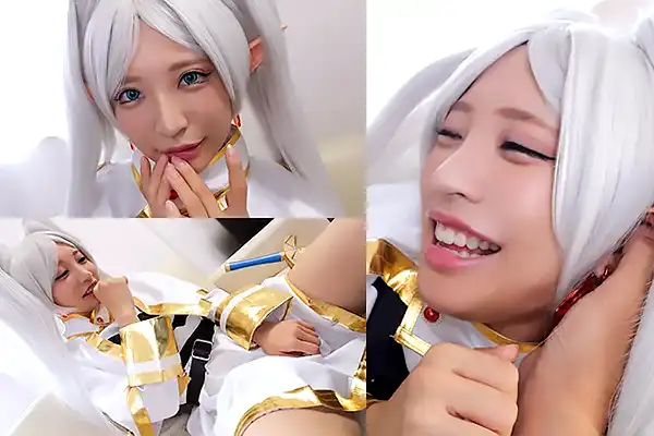 エルフ魔法使いコスの美少女アイドル！体が震えるほどクンニの快楽に溺れる