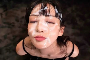 地上波で活躍した美少女アイドルに大量ぶっかけ！美顔が精子で真っ白に染まる 石田佳蓮