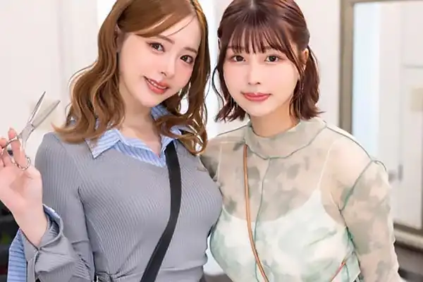 お客様の前でもずっとセックスし続ける美容師！4Pで快楽に悶えながら接客する 小倉由菜 唯井まひろ