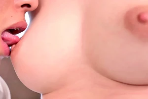 美しいピンク乳首のGカップ女子大生が登場！AVデビュー作で甘くおっぱいを舐められる 如月りせ