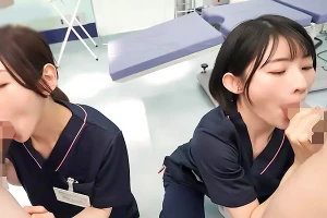 人妻ナースが興奮状態の患者をフェラでなだめる。激しい舌技で搾り取る 宮島めい 美咲かんな