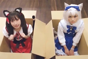 冬愛ことね 永瀬ゆい 猫耳が付いてるちっぱい美少女を飼育！可愛すぎるコスプレで着衣セックス