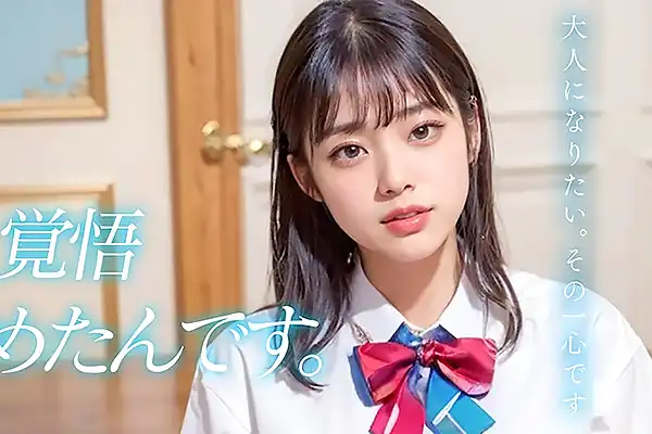 圧倒的なAI美少女がAVデビュー！制服姿でオナニーを見せつける 上原かすみ