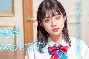 圧倒的なAI美少女がAVデビュー！制服姿でオナニーを見せつける 上原かすみ