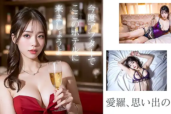 アフターでホテルへ消えた巨乳キャバ嬢!妖艶ランジェリーで乱れる Post155