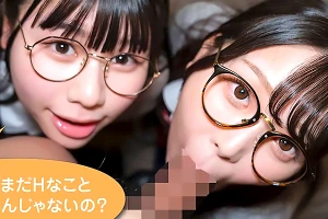 小悪魔美少女がおじさんを誘惑！ホテル入るなり即Wフェラ 久和原せいら 月美りょう