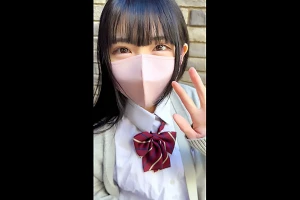 みゃあ ビジュが限界突破してる美少女JKのハメ撮り映像。先輩とゴムなしエッチして中出し