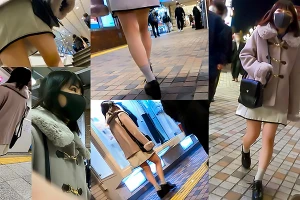 Nちゃん ミニスカ美脚の隣人娘をストーキング！自宅に侵入してチンポを無理矢理イラマチオ