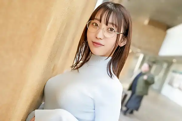 【シロウトTV】知的なメガネJDの隠れた性欲爆発！Fカップ美巨乳とパイパンで絶頂連発のAV初挑戦