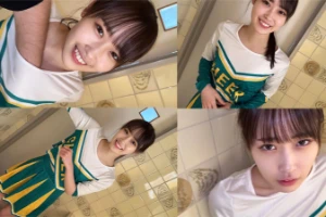 チア部美少女と着衣セックス！パンチラ開脚で誘惑され喘ぎ痙攣イキ連発